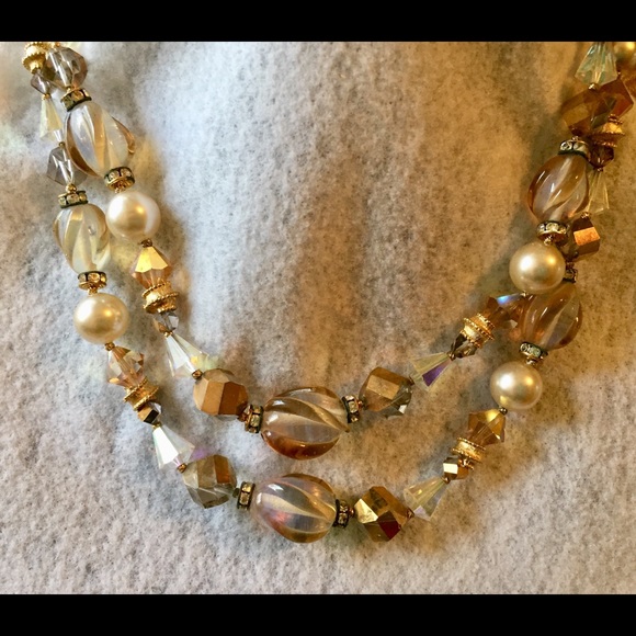 Vintage/Retro Crystal Necklace - Picture 2 of 5